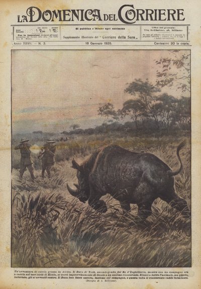 Una aventura de caza mayor en África de Achille Beltrame