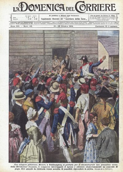 Una huelga pintoresca de Achille Beltrame
