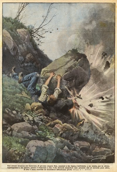 Un extraño drama en el Sabotino de Achille Beltrame