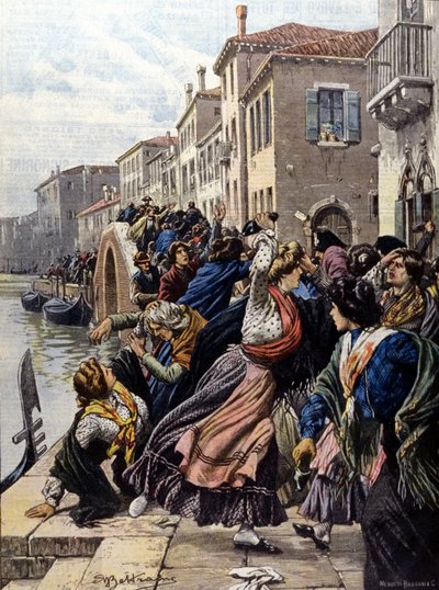 Venecia: Huelga de cigarros de Achille Beltrame
