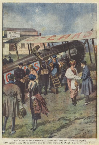 Hacia la fase práctica de la aviación de Achille Beltrame