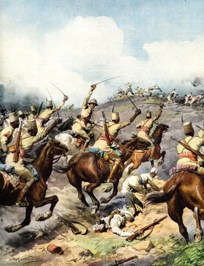 Segunda Guerra Mundial 1940 1941 Campaña de África Oriental-Héroes de África de Achille Beltrame