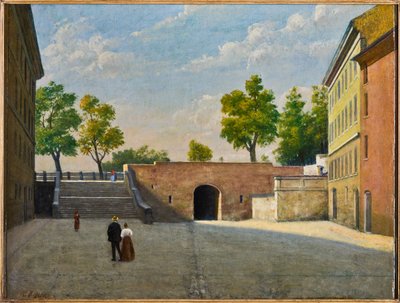 Porta Bologna in Modena (óleo sobre lienzo) de Achille Boschi