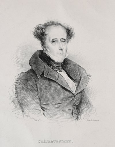 François René Auguste Vicomte de Chateaubriand de Achille Devéria