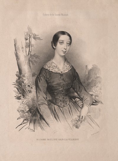 Madame Pauline Garcia-Viardot, 1840 de Achille Devéria