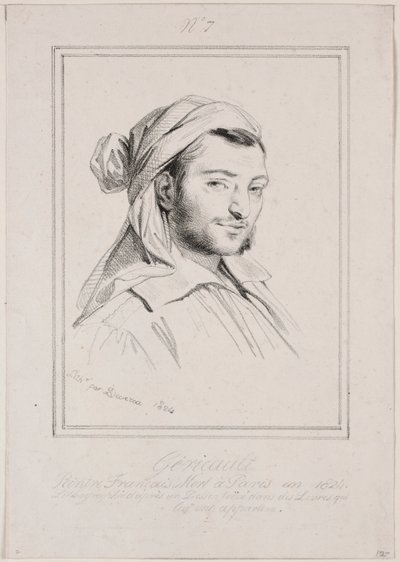 Théodore Géricault, 1824 de Achille Devéria