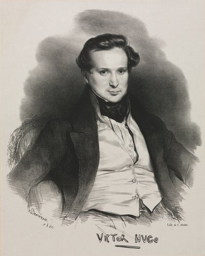 Victor Hugo, 1829 de Achille Devéria
