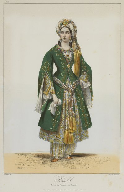 Élisa Rachel como Roxane en Bajazet de Racine, 1838 de Achille Devéria