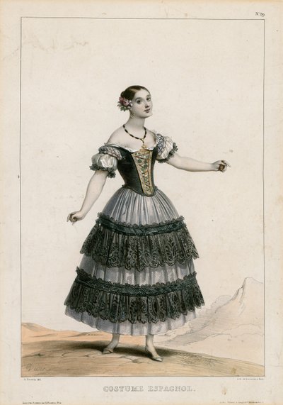 Traje español de Achille Devéria
