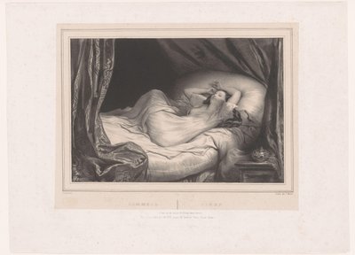 niña, sueño, cama Sommeil / Sleep (título sobre el objeto) de Achille Devéria