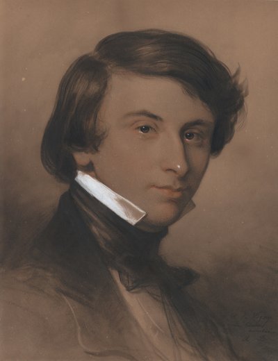 Retrato de Alfred-Victor, Conde de Vigny 1797-1863, ca. 1825 de Achille Devéria