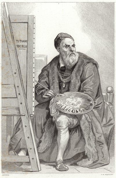 Retrato de Tiziano de Achille Devéria
