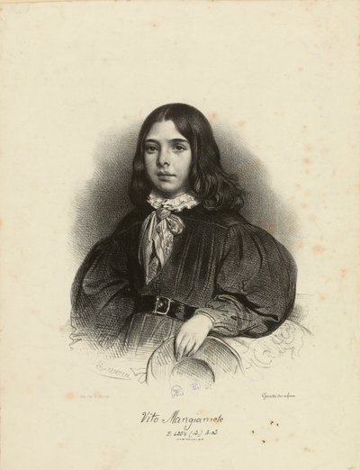 Retrato de Vito Mangiamele de Achille Devéria