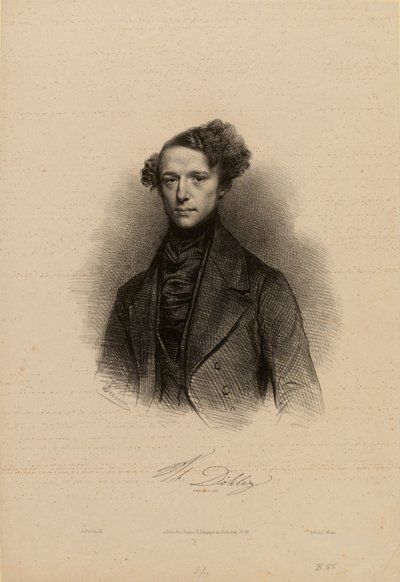 Retrato del compositor Theodor Döhler 1814-1856 de Achille Devéria