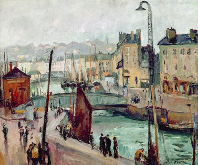 Le Havre, Bassin du Roy (óleo sobre lienzo) de Achille Emile Othon Friesz