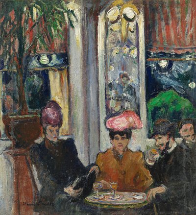Escenas en una brasserie parisina de Achille Emile Othon Friesz