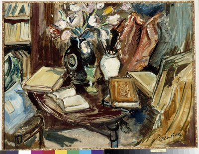 El rincón de la biblioteca en el taller Pintura d