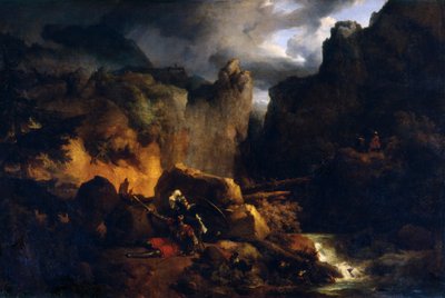 Muerte de Roldán, c. 1818 de Achille Etna Michallon