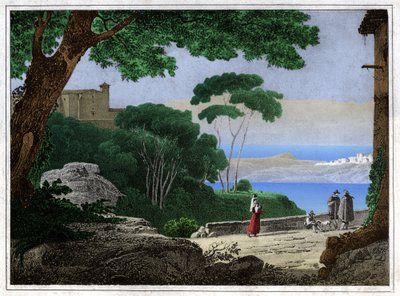 Lago Albano de Achille Etna Michallon