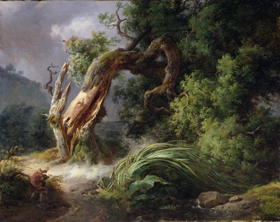 El roble y el junco, 1816 de Achille Etna Michallon