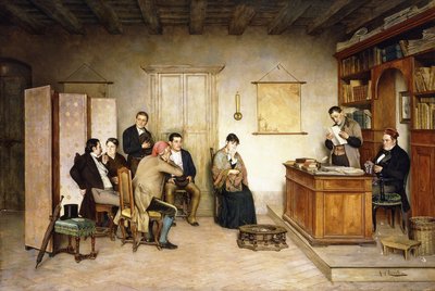 La lectura del testamento de Achille Glisenti