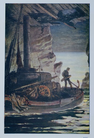 Ilustración de Los Trabajadores del Mar de Victor Hugo (1802-85) 1923 de Achille Granchi Taylor