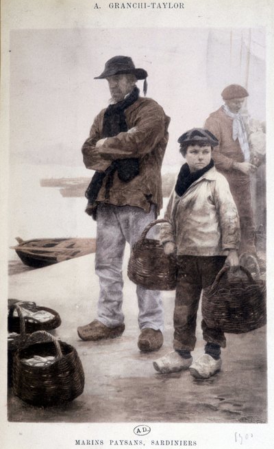 Marineros campesinos sardos por Granchi-Taylor de Achille Granchi Taylor