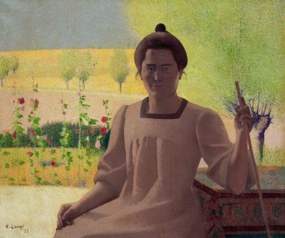 Contraluz – Retrato de la esposa del artista de Achille Lauge