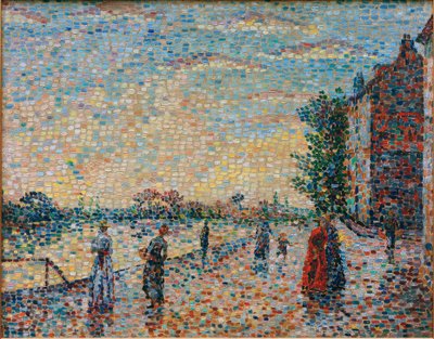 El paseo junto al río de Achille Lauge