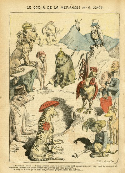 Ilustración de Achille Lemot (1846-1909) en Le Pelerin de Achille Lemot