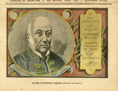 Ilustración de Achille Lemot en Le Pelerin de Achille Lemot