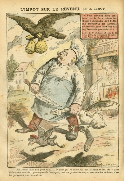 Ilustración de Achille Lemot en Le Pelerin de Achille Lemot