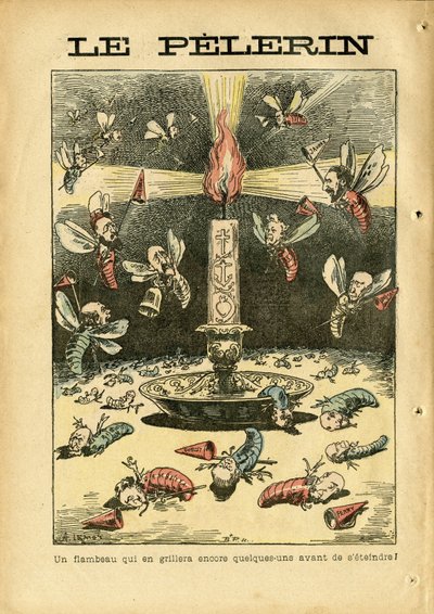 Ilustración de Achille Lemot (1846-1909) en Le Pelerin de Achille Lemot
