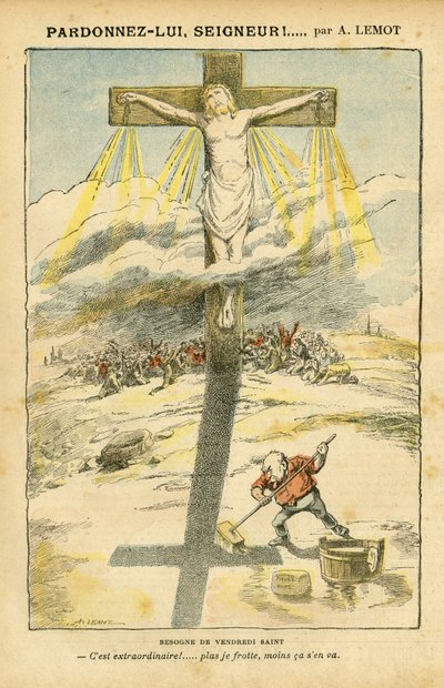 Ilustración de Achille Lemot (1846-1909) en Le Pelerin de Achille Lemot
