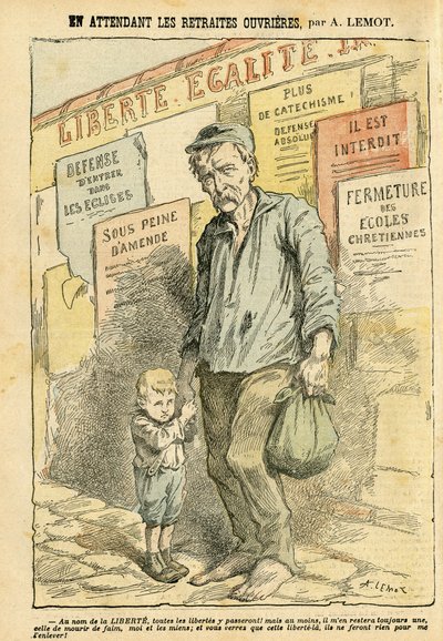 Ilustración de Achille Lemot (1846-1909) en Le Pelerin de Achille Lemot