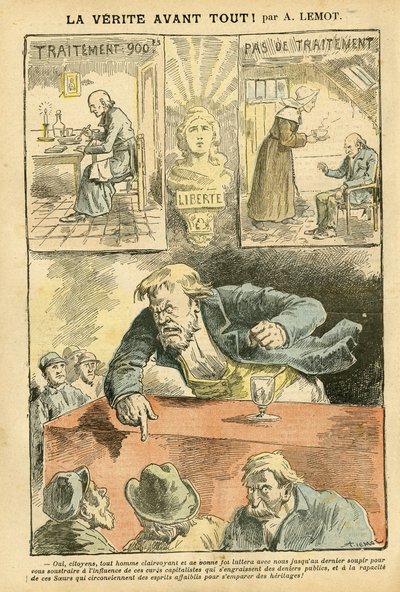 Ilustración de Achille Lemot (1846-1909) en Le Pelerin de Achille Lemot