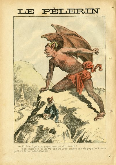 Ilustración de Achille Lemot (1846-1909) en Le Pelerin de Achille Lemot