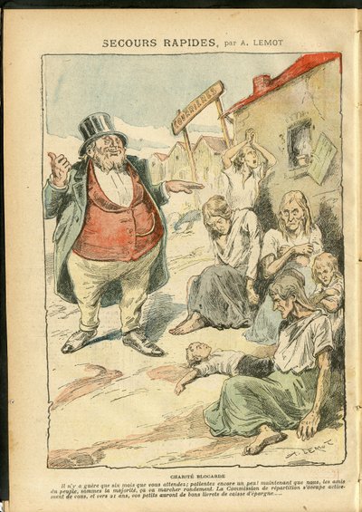 Ilustración de Achille Lemot (1846-1909) en Le Pelerin de Achille Lemot