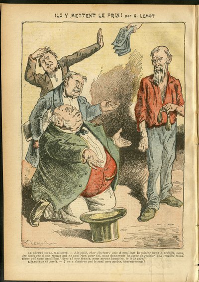 Ilustración de Achille Lemot (1846-1909) en Le Pelerin de Achille Lemot
