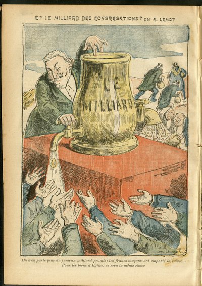 Ilustración de Achille Lemot (1846-1909) en Le Pelerin de Achille Lemot