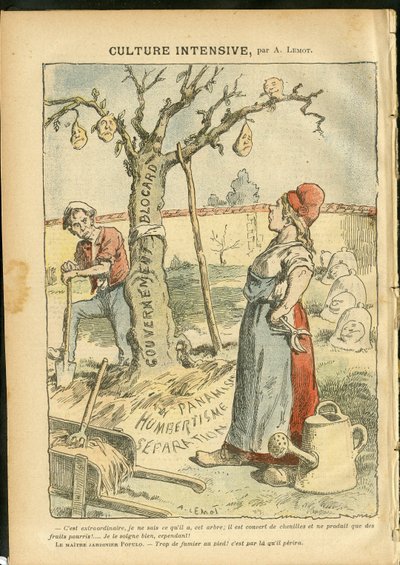 Ilustración de Achille Lemot (1846-1909) en Le Pelerin de Achille Lemot