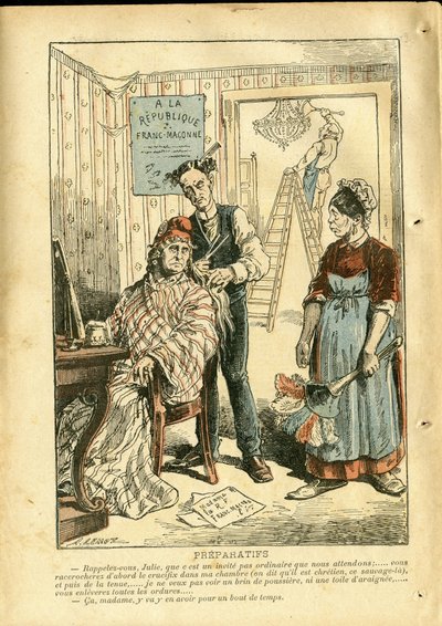 Ilustración de Achille Lemot en Le Pelerin de Achille Lemot