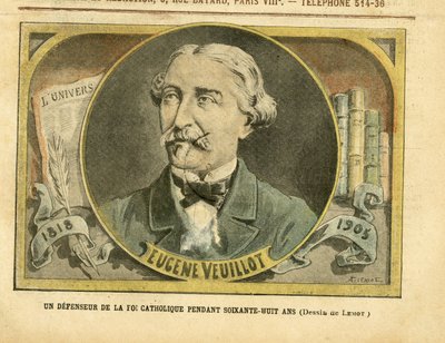 Ilustración de Achille Lemot (1846-1909) en Le Pelerin, 01/10/05 - Un defensor de la fe católica durante sesenta y ocho años - Prensa/Medios, Religión Fe, L