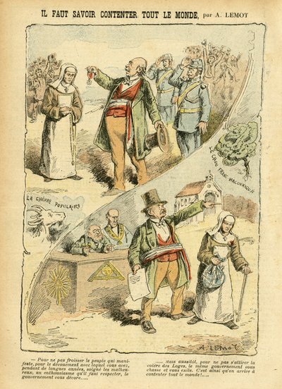 Ilustración de Achille Lemot (1846-1909) en Le Pelerin de Achille Lemot
