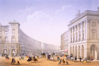 El Cuadrante y Regent Street, Londres de Achille Louis Martinet