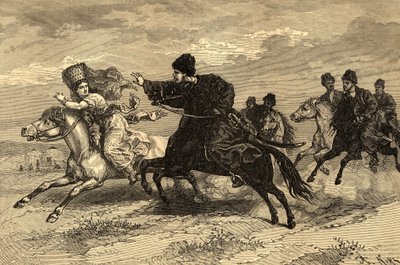 Grabado en "Los Pueblos de la Tierra" 1890 (grabado) de Achille Sirouy