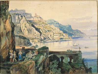 Italia, Vista de Amalfi de Achille Vianelli