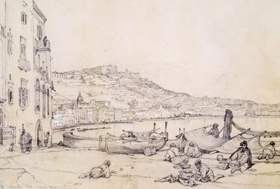 Vista de Nápoles desde Margellina de Achille Vianelli