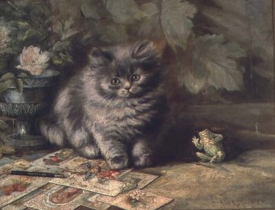 Retrato de un gatito de Ada Eliza Tucker