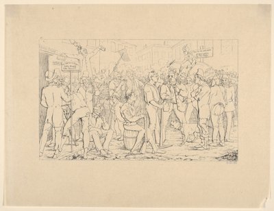 Alistamiento de la Brigada de Sickles, Nueva York, de Grabados de la Guerra Confederada de Adalbert John Volck